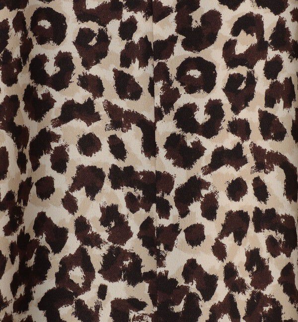 Ballsey「レオパードプリント フレアギャザーワンピース」|ワンピース|