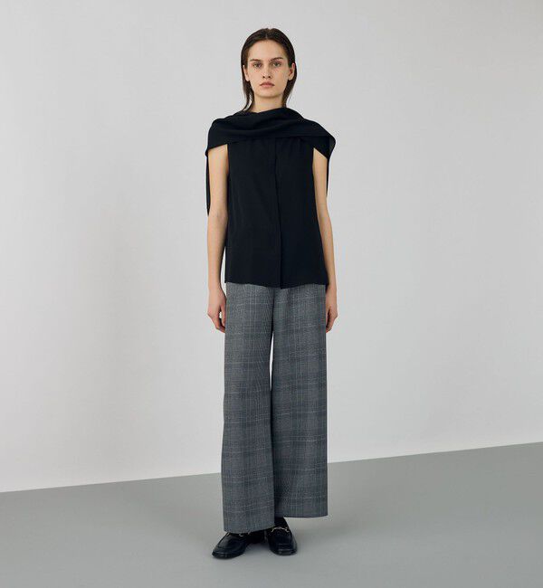 DES PRES「シルクジョーゼット ノースリーブブラウス」|シャツ・ブラウス|