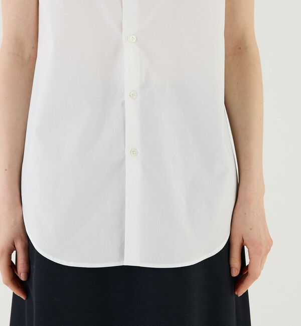 GALERIE VIE「コットンブロード スリーブレスシャツ」|シャツ・ブラウス|