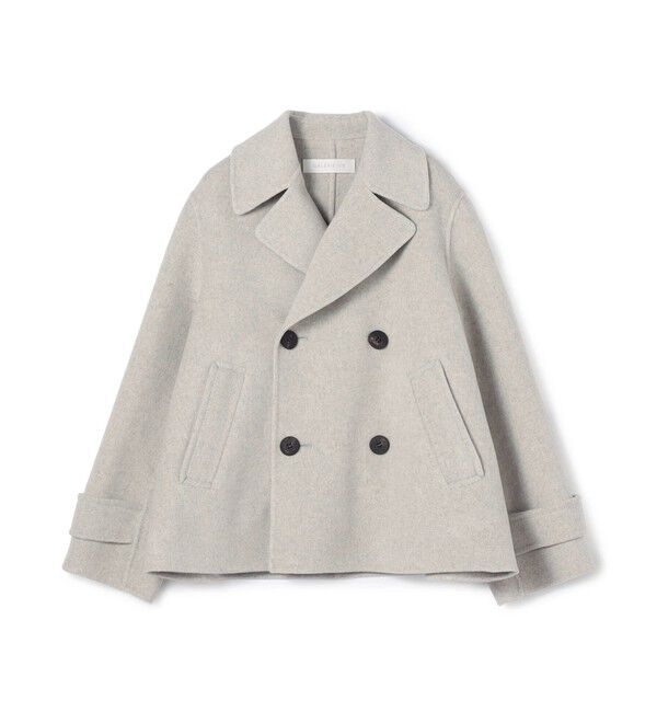 GALERIE VIE「ウールカシミヤダブルフェイス Pコート」|ピーコート|13 ライトグレー