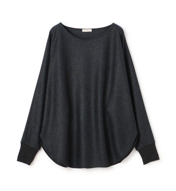 DES PRES「ニットコンビネーション ボートネックプルオーバー」|Tシャツ・カットソー|17 チャコールグレー