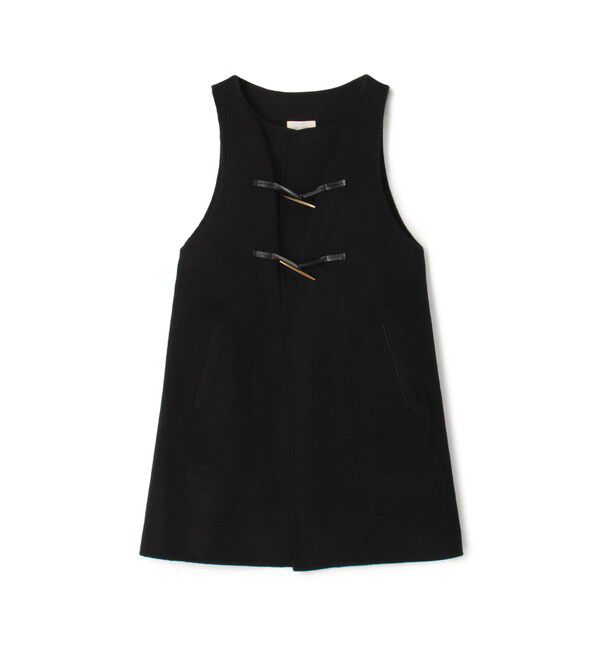 DES PRES「ライトダブルフェイスシャギー ストール付きジレ」|ダウンベスト・ベスト|