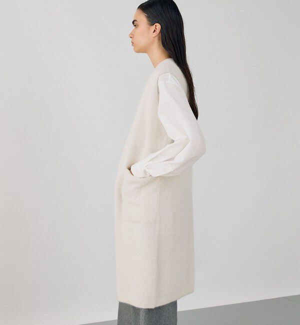 DES PRES「フォックスカシミヤ ロングジレ」|ベスト・ジレ|