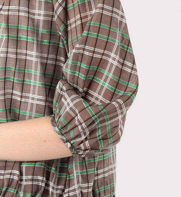 TOMORROWLAND collection「シアーブレイド ギャザーブラウス」|シャツ・ブラウス|