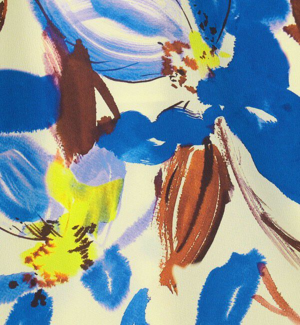 Ballsey「フルリールプリント ロングフレアスカート」|フレア|