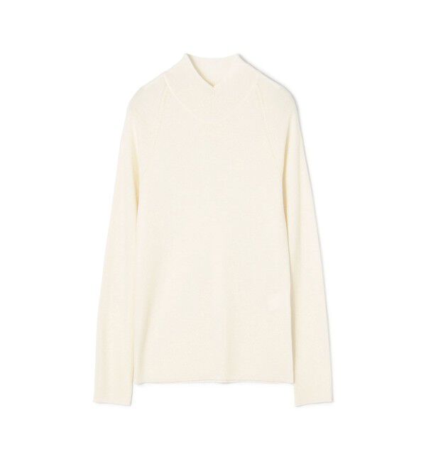 DES PRES「ウーステッドウールリブ Vラインハイネックプルオーバー」|ニット・セーター|11 ホワイト