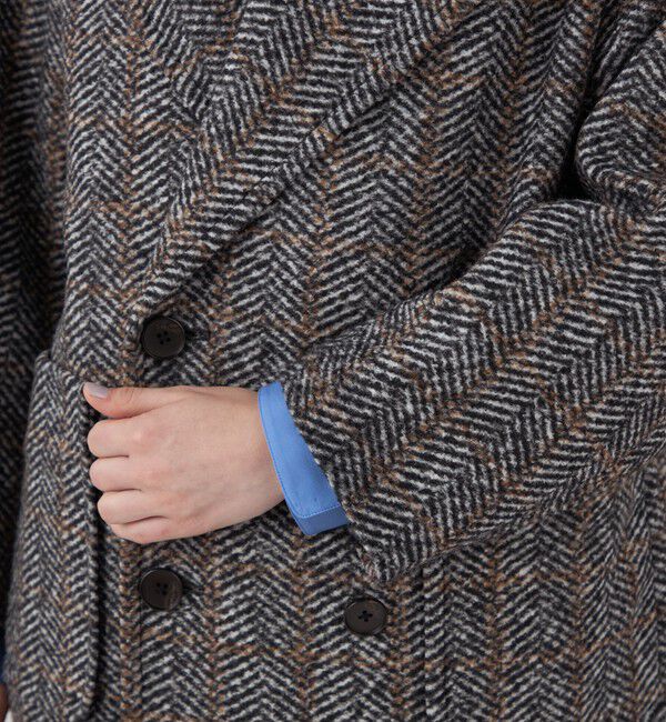 MACPHEE「へリンボンスライバー ダブルブレストコート」|その他|