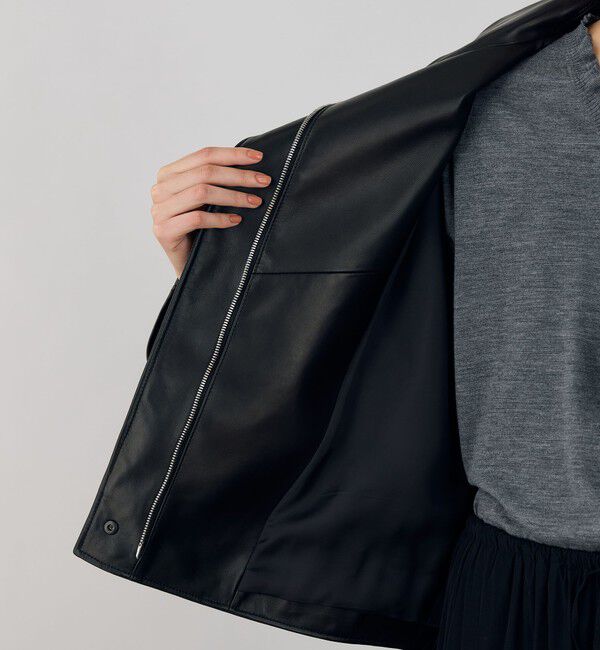 DES PRES「レザー ライダースブルゾン」|ライダースジャケット|