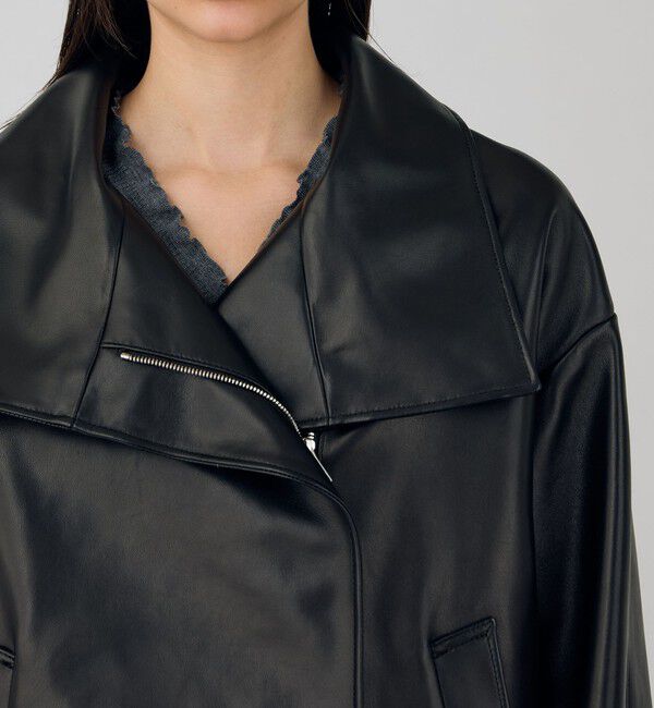 DES PRES「レザー ライダースブルゾン」|ライダースジャケット|