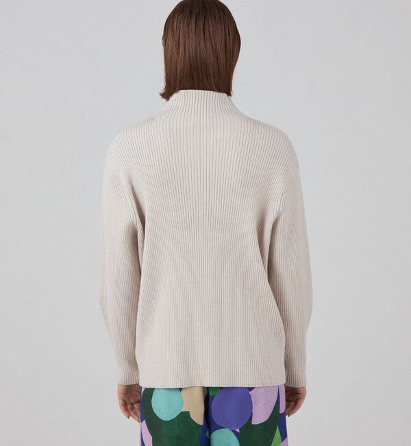 Ballsey「ウールポリエステルストレッチリブ ハイネックプルオーバー」|ニット・セーター|