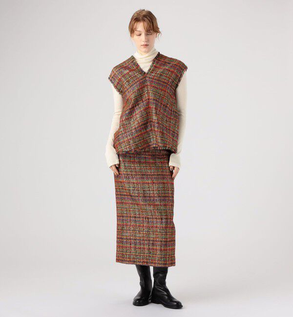 MACPHEE「マルチスパーク Vネックベスト」|シャツ・ブラウス|