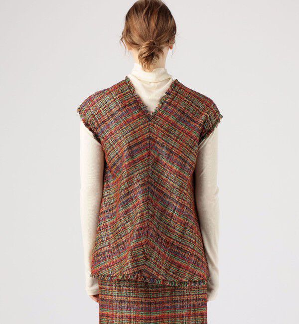 MACPHEE「マルチスパーク Vネックベスト」|シャツ・ブラウス|