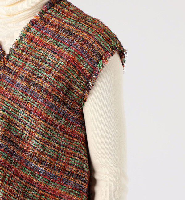 MACPHEE「マルチスパーク Vネックベスト」|シャツ・ブラウス|