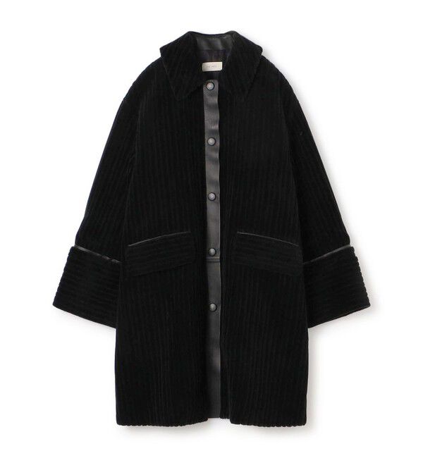 DES PRES「ワイドリッジパイル ステンカラーコート」|ステンカラーコート|19 ブラック