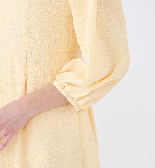 Ballsey「バブルジャカード パフスリーブワンピース」|ワンピース|