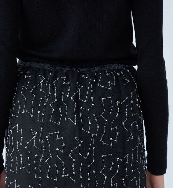 Ballsey「ビーズチュールエンブロイダリー タイトロングスカート」|スカート|