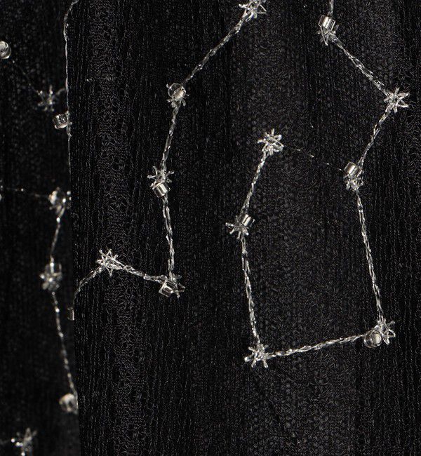 Ballsey「ビーズチュールエンブロイダリー スタンドボートネックブラウス」|シャツ・ブラウス|