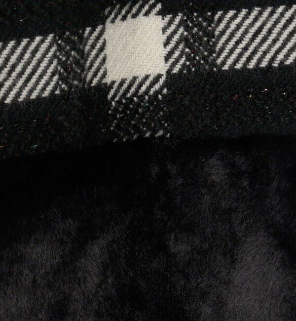 TOMORROWLAND collection「オーロラペーンチェック ファーコンビジレ」|ダウンベスト・ベスト|