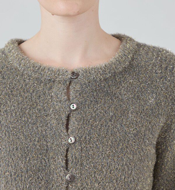 MACPHEE「ルレックスシェニール クルーネックカーディガン」|カーディガン|