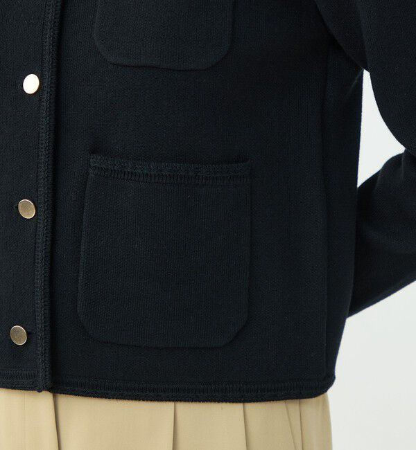 Ballsey「コットンポリエステルダブルフェイス 4ポケットカーディガン」|カーディガン|