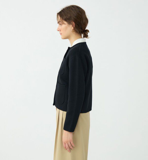 Ballsey「コットンポリエステルダブルフェイス 4ポケットカーディガン」|カーディガン|