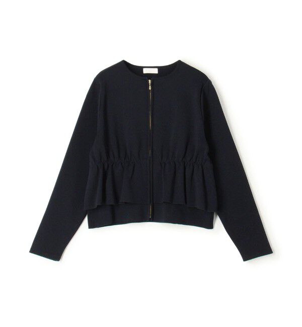 Ballsey「ミラノリブ ペプラムカーディガン」|カーディガン|