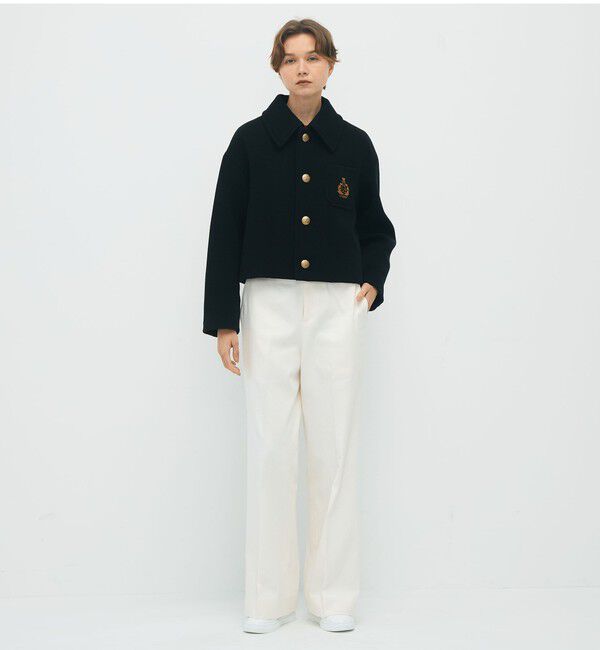 CABaN「WOOL KARSEY ショートジャケット」|ブルゾン・スタジャン|