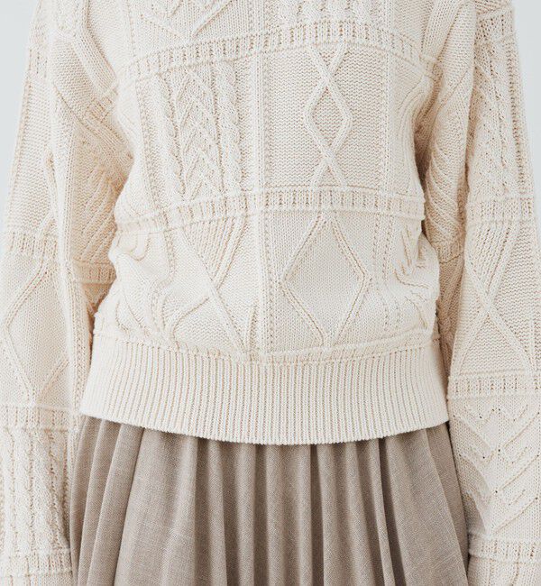 GALERIE VIE「ガンジーニット クルーネックプルオーバー」|ニット・セーター|