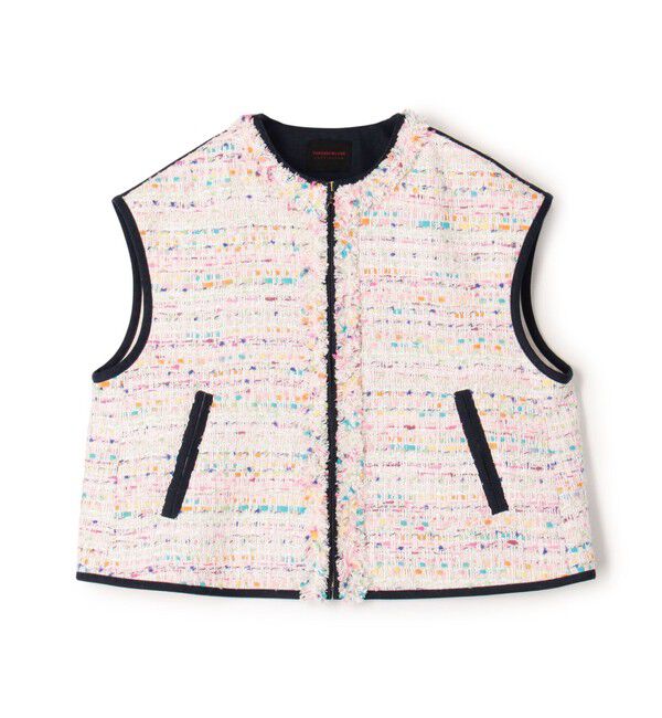 TOMORROWLAND collection「パステルファンシー デニムコンビジレ」|ベスト・ジレ|12 ホワイト系