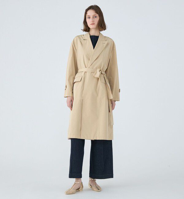 MACPHEE「ウォーターレぺレントタフタ ベルテッドコート」|チェスターコート|