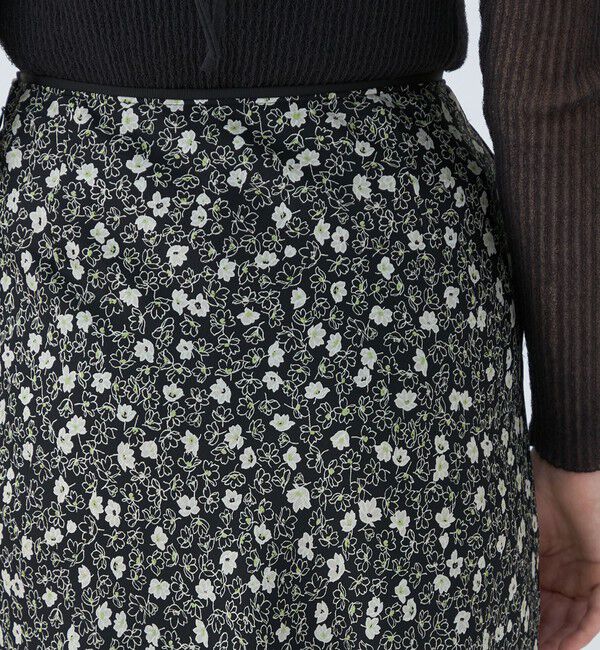 Ballsey「レジェフラワープリント マーメイドスカート」|フレア|