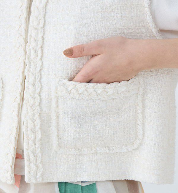 Ballsey「コットンスラブツイード ショートジレ」|ベスト・ジレ|