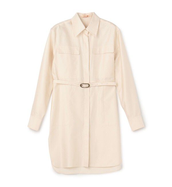 BACCA「コットンバックサテン チュニックブラウス」|シャツ・ブラウス|11 ホワイト