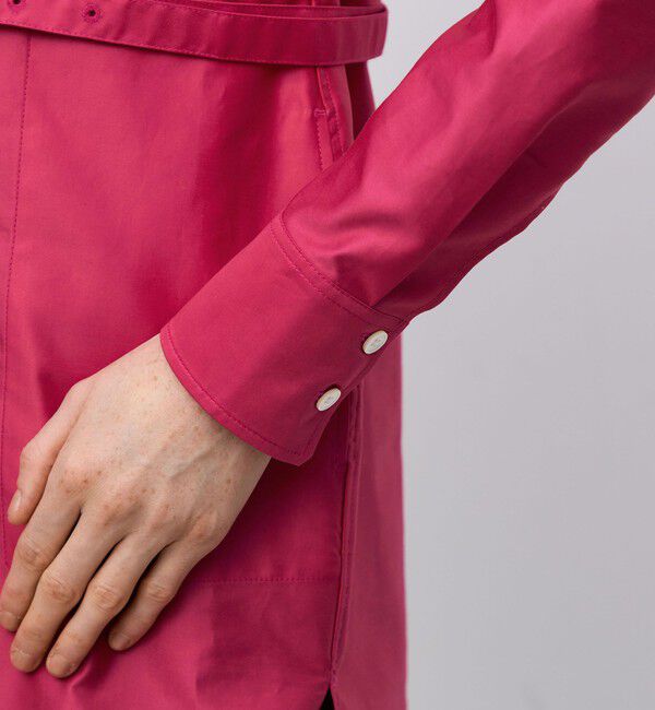 BACCA「コットンバックサテン チュニックブラウス」|シャツ・ブラウス|