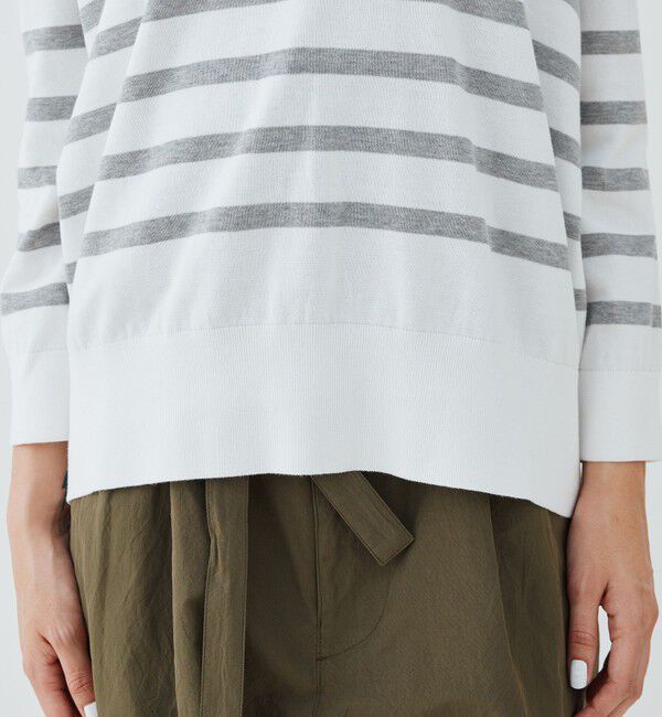 GALERIE VIE「プレーンコットン Vネックプルオーバー」|ニット・セーター|