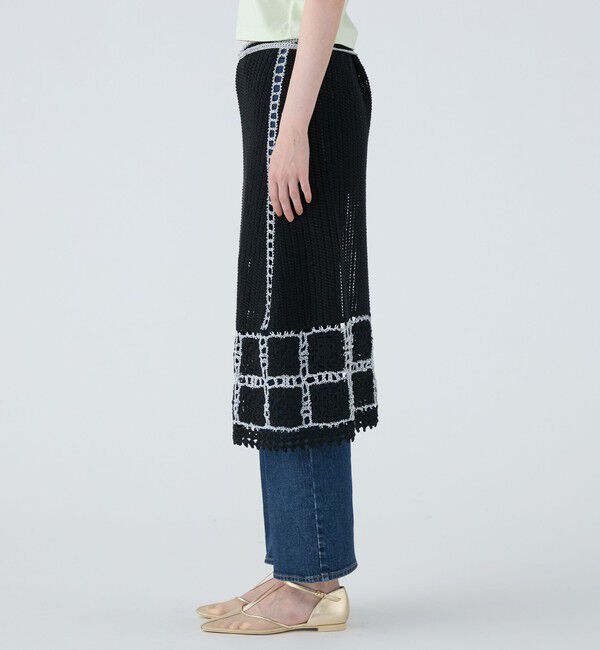 MACPHEE「ギマクロシェ ラップスカート」|スカート|