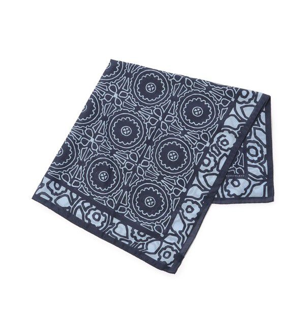 TOMORROWLAND GOODS「TOMORROWLAND MADE IN ITALY コットンシルクスカーフ」|バンダナ・スカーフ|66 ブルー系