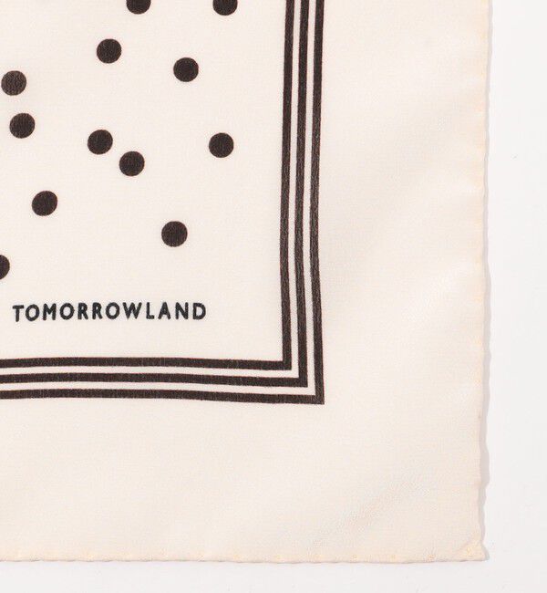 TOMORROWLAND GOODS「TOMORROWLAND MADE IN ITALY ランダムドット シルクスカーフ」|バンダナ・スカーフ|