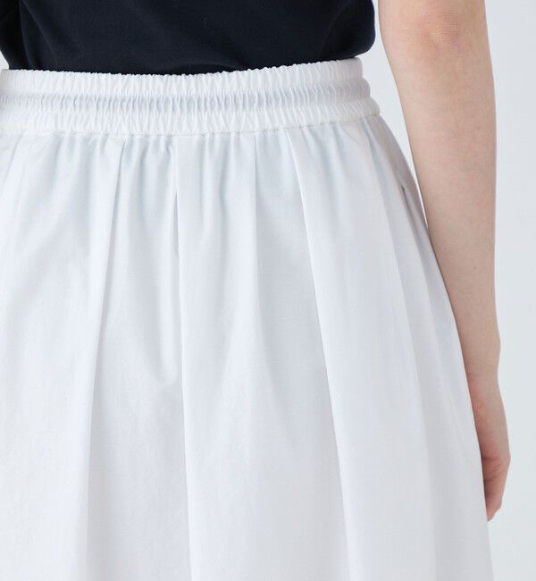 MACPHEE「【WEB限定】クリスピータフタ ギャザーロングスカート」|フレア|