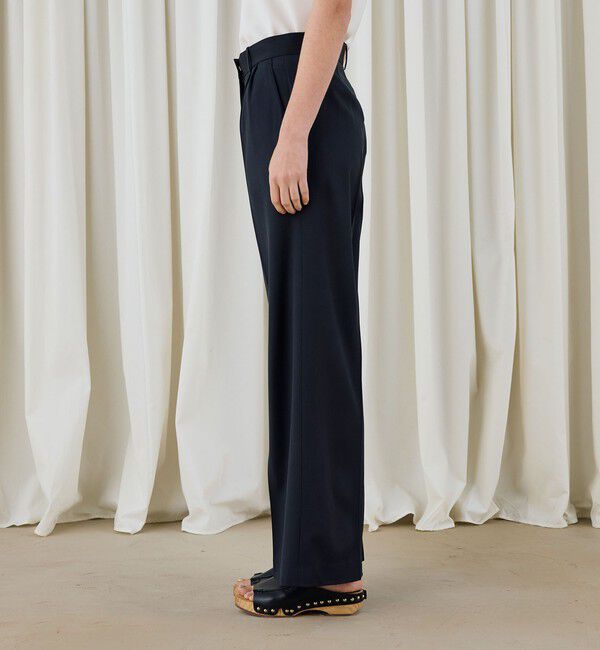 DES PRES「ハイツイストギャバジン タックパンツ」|スラックス|