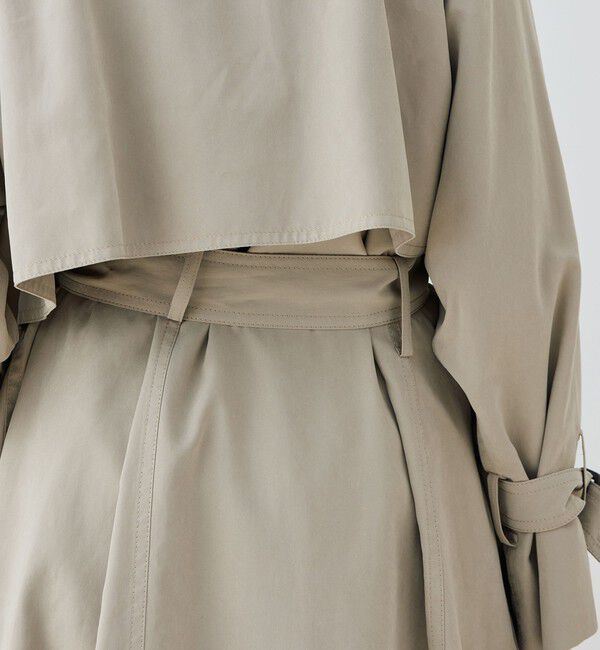 GALERIE VIE「ピーチクロス オーバートレンチコート」|トレンチコート|