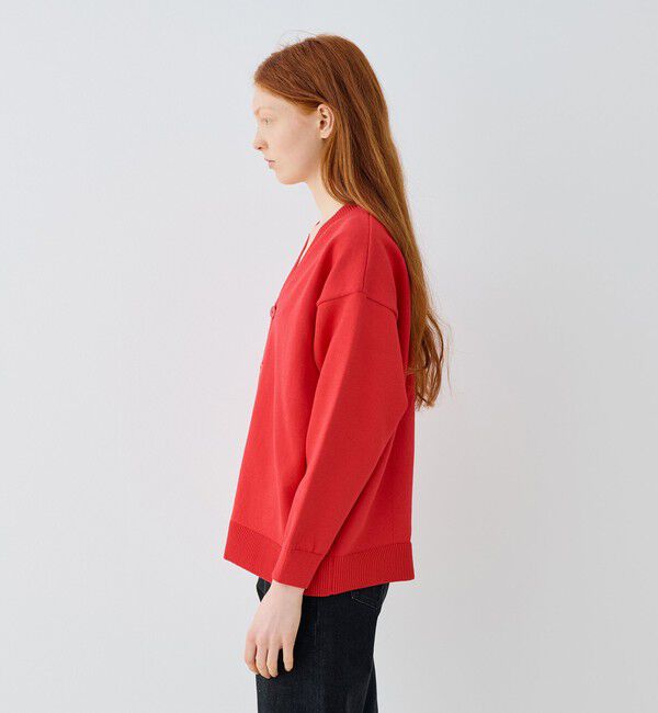 GALERIE VIE「ウェーブコットン Vネックカーディガン」|カーディガン|