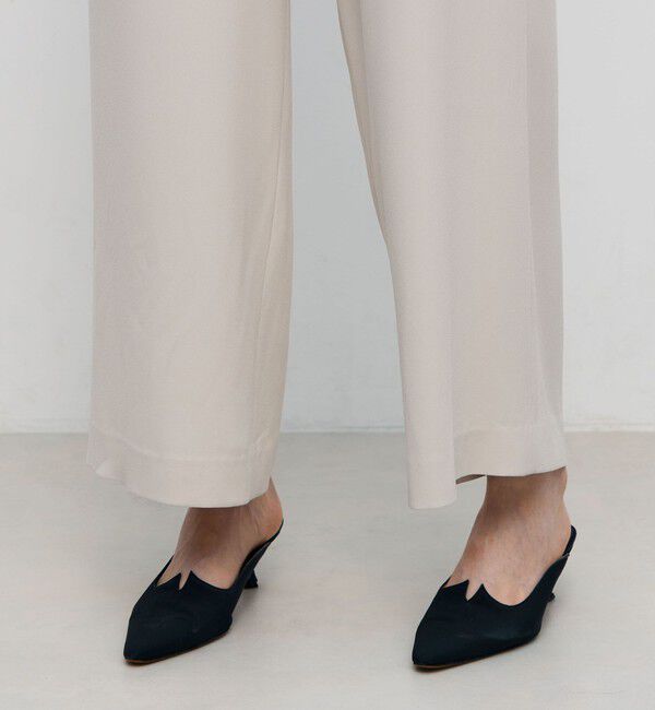 BACCA「ジョーゼットサテン ベルテッドジャンプスーツ」|オールインワン|