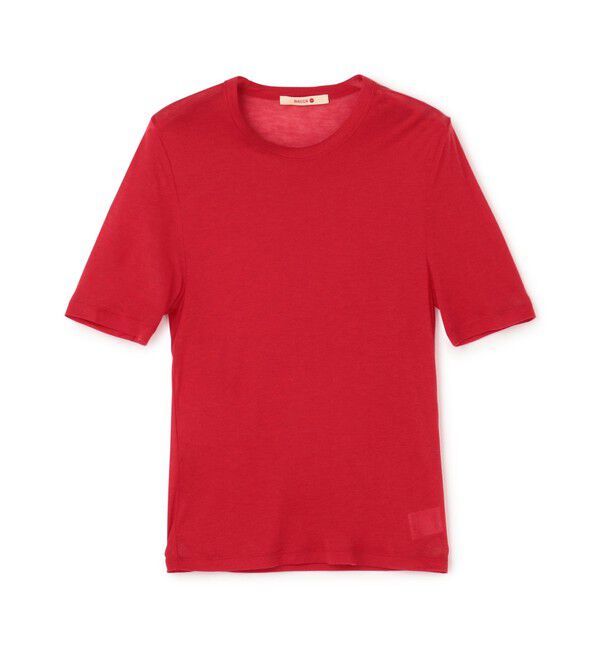 BACCA「テンセルシルク ベーシックTシャツ」|Tシャツ・カットソー|35 レッド