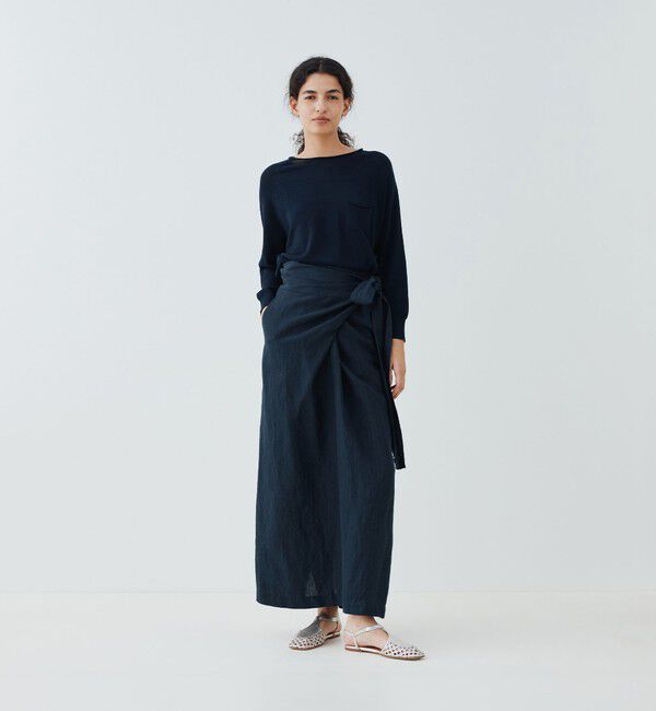 GALERIE VIE「ガーゼコットン クルーネックプルオーバー」|ニット・セーター|