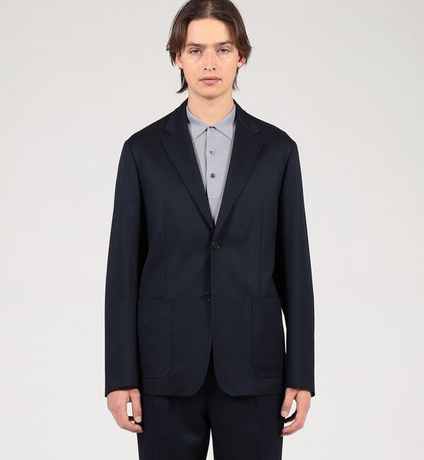 TOMORROWLAND MENS「ウールポリエステル シングルブレステッド 2Bジャケット V.B.CANONICO」|テーラードジャケット|