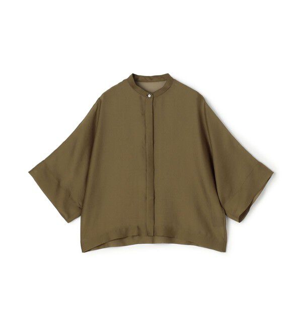 TOMORROWLAND collection「【一部WEB先行予約】シアーオーガンジー シースルーブラウス」|シャツ・ブラウス|45 ライトブラウン