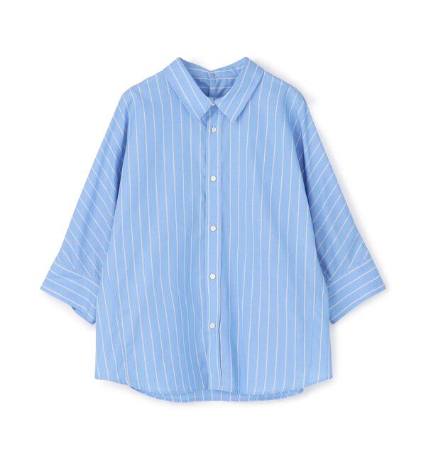 MACPHEE「コットンブロード ドルマンスリーブシャツ」|シャツ・ブラウス|64 ブルー系