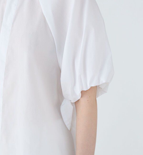 MACPHEE「コットンブロード ボリュームスリーブブラウス」|シャツ・ブラウス|