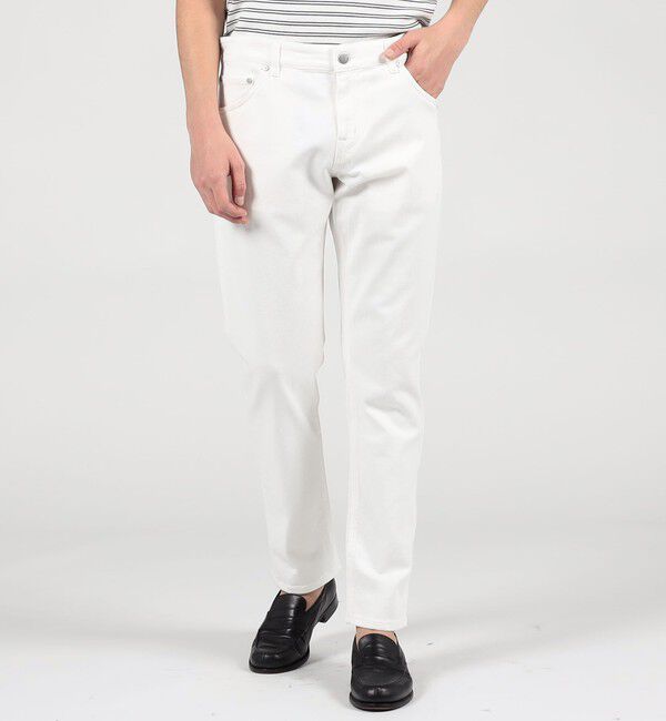 TOMORROWLAND MENS「【別注】PT TORINO ストレッチホワイトデニム 5ポケットパンツ」|デニム|